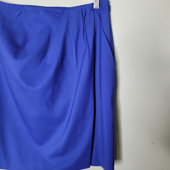 NWT Theory Project Wool Mini Skirt Size 4 Bluefin - Picture 3 of 11